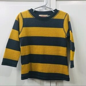 3/$25 KIDS HEADQUARTERS Yellow Blue Striped Sweater Size 24 Months